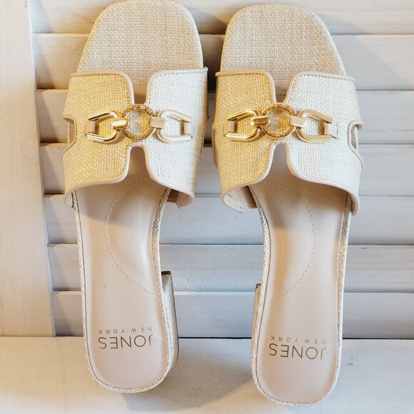 $79 NWT (7.5) Jones New York Woven Blocked Heel Mule - Picture 2 of 15